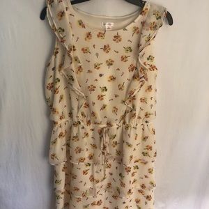 Xhilration Summer Mini Tiered Sleeveless Dress EUC